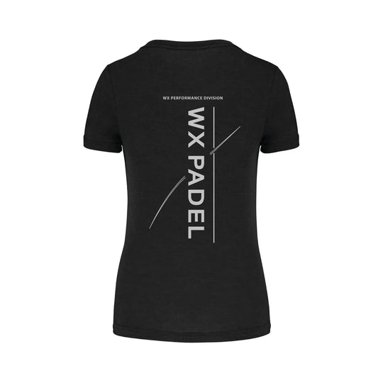 WX Padel Women’s Performance Division T-Shirt in black with large rear print