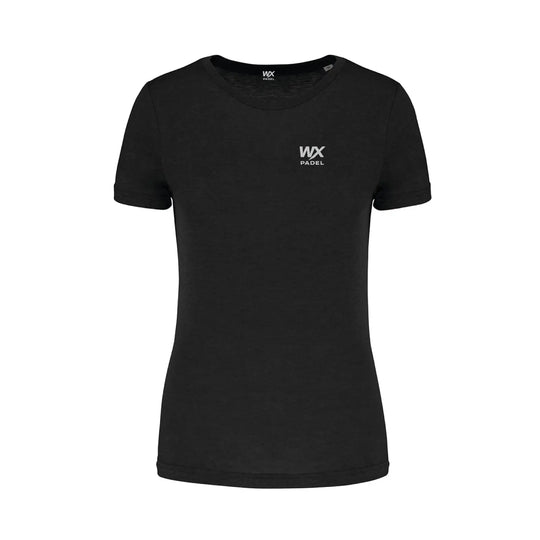 WX Padel Women’s Performance Division T-Shirt in black with grey chest logo